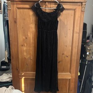 The Kooples Black Lace Maxi Dress